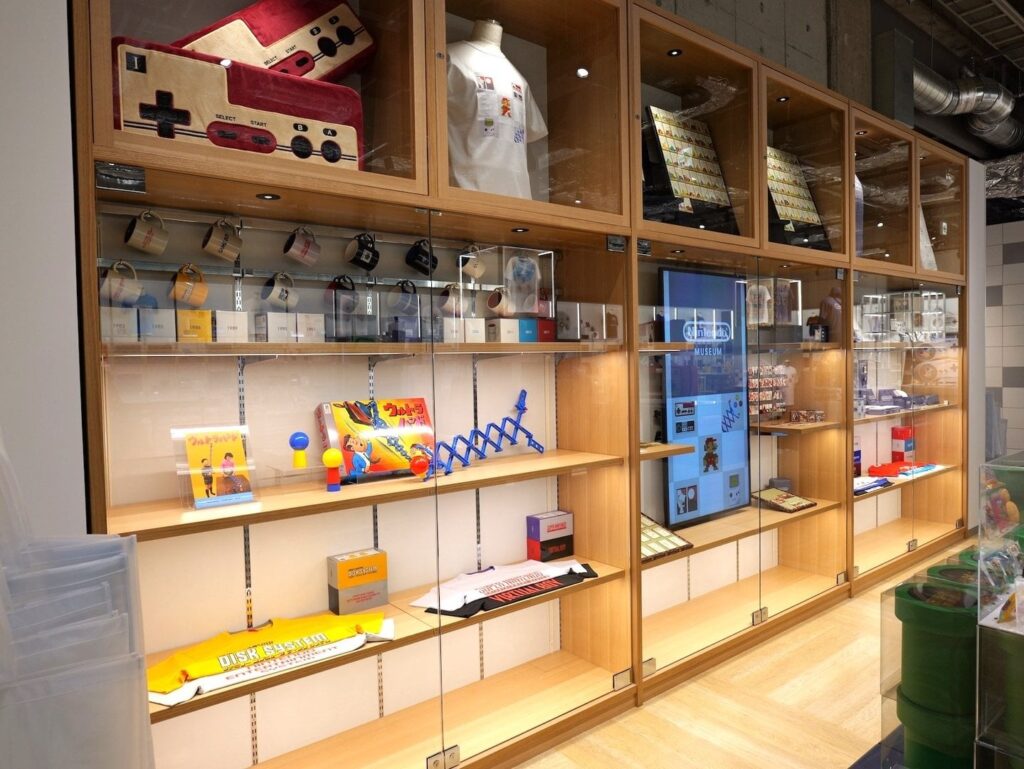 A preview of Nintendo Museum’s store.