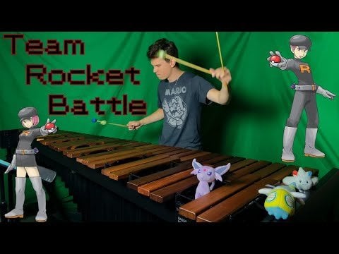 Team Rocket Battle Theme - Pokémon Gold/Silver/Crystal on Marimba