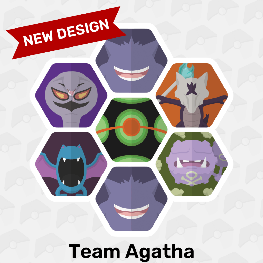 Besides being a Pokémon fan, I'm also a Marvel fan, and thought this team would be fitting with the release of Agatha All Along. Here is my art for Agatha's Elite Four Team from her rematch in Let's Go! Which of her Pokémon is your fave? (OC)