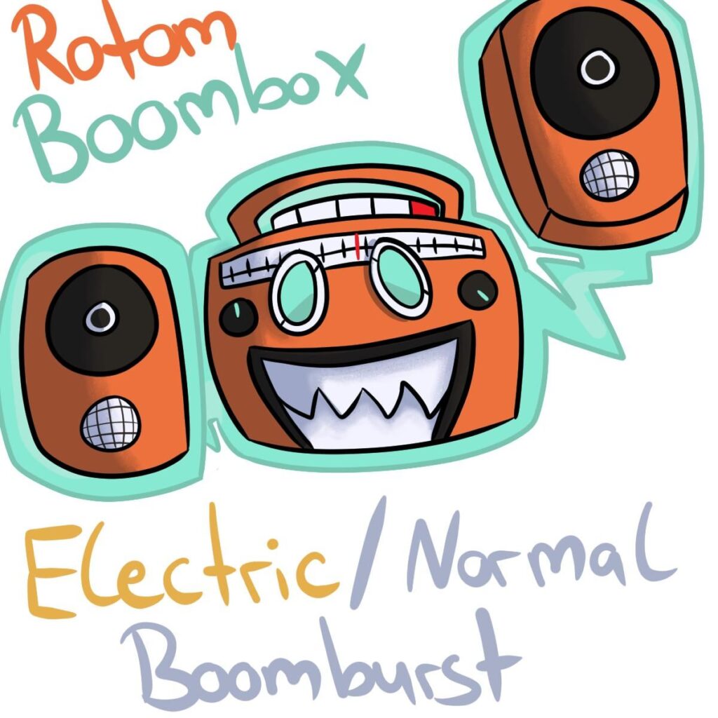 I made a Rotom form a couple days ago, thought I'd share it ^^ The mouth was supposed to be the opening for tapes, but it's not super obvious (OC)