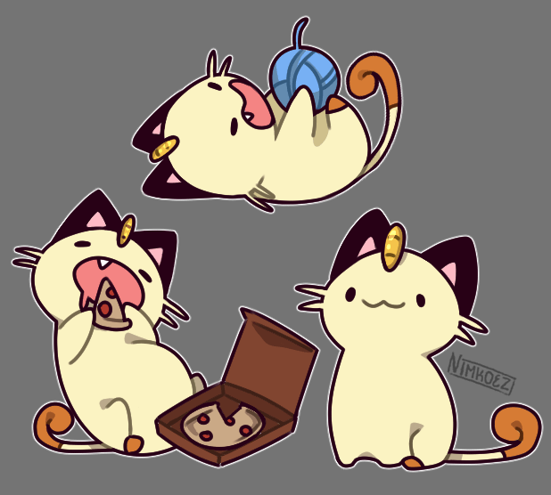 Silly Meowth, by me