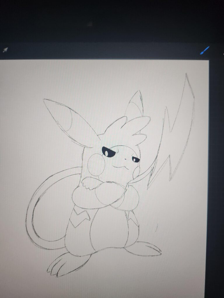 This is soon to be Austrenian Pikachu and I want people to guess what it's regional evos based on. One of these is true: A lean fast Jerboa, A literal lab rat, Gorochu Viking, Electric weasel, Gorochu plain n simple, An Ogre rat mix, Pawmot look alike, a boxer Raichu, or a feminine version.