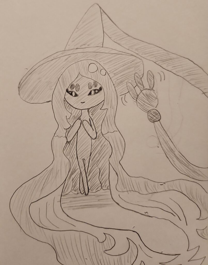 I love that under all the hair, Hatterene is just a little critter.
