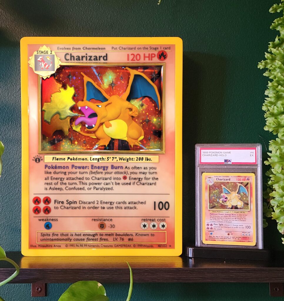 I Made this Charizard Card Diorama (3:1 Scale)