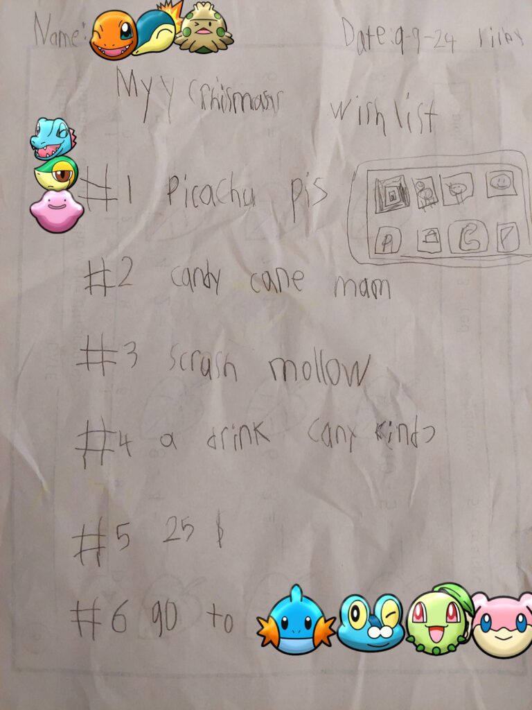 To make my son's wish come true, I have less than three months to decipher and acquire "Picachu pis". Maybe a Pokémon squishmallow will suffice?