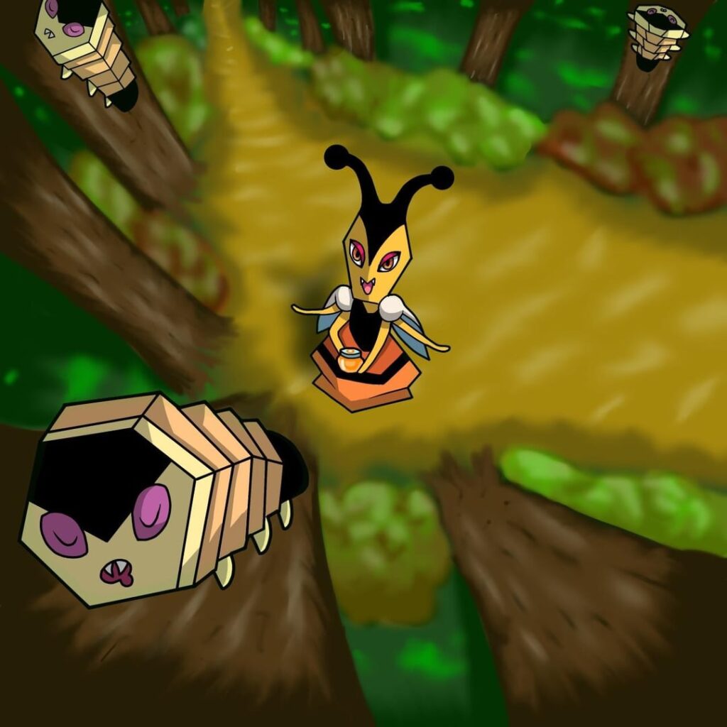 My Bee Fakemon: Bumbaron & Hexess🐝🐛