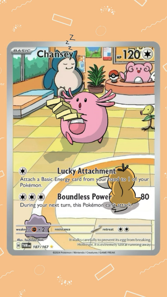 I animated this Chansey from Twilight Masquerade!