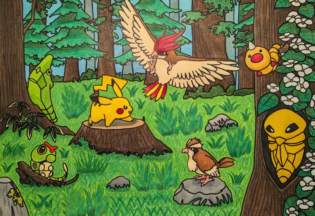 Viridian Forest in Colored Pencil