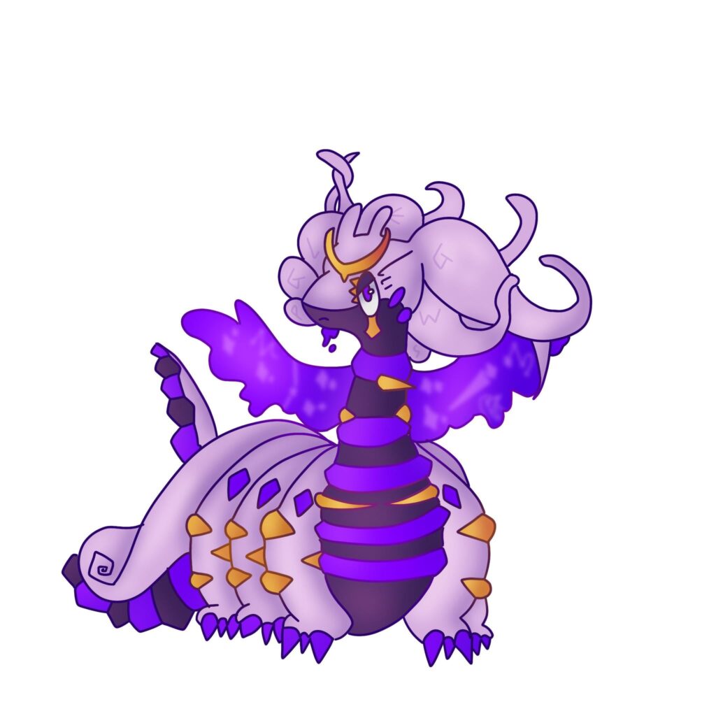 Goodra and giratina fusion :3