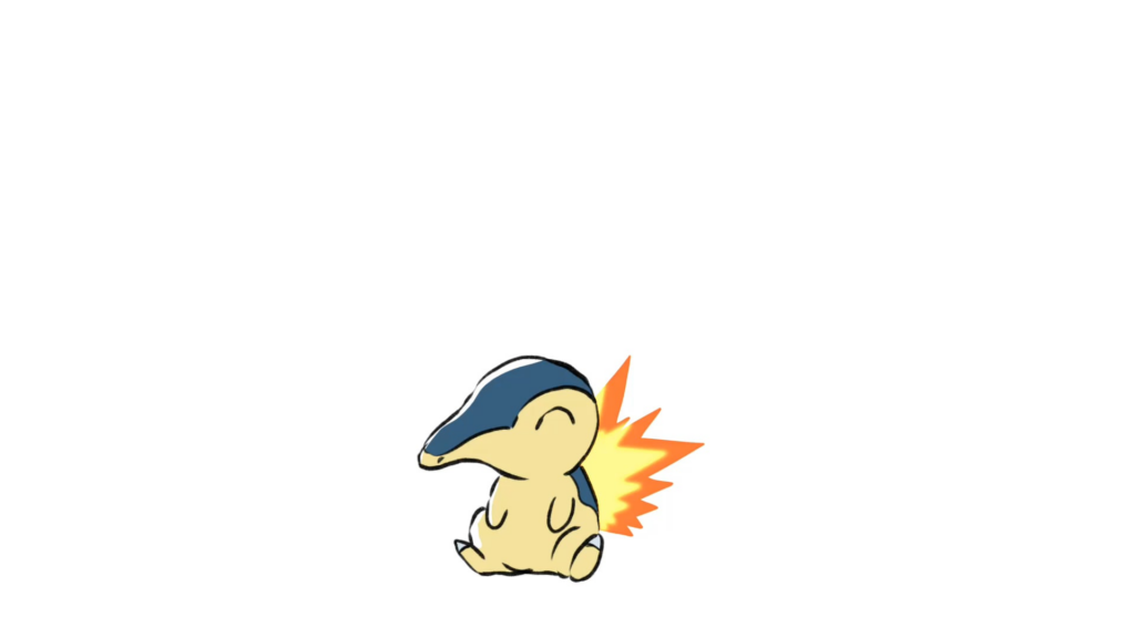 My animation of Cyndaquil's evolution!