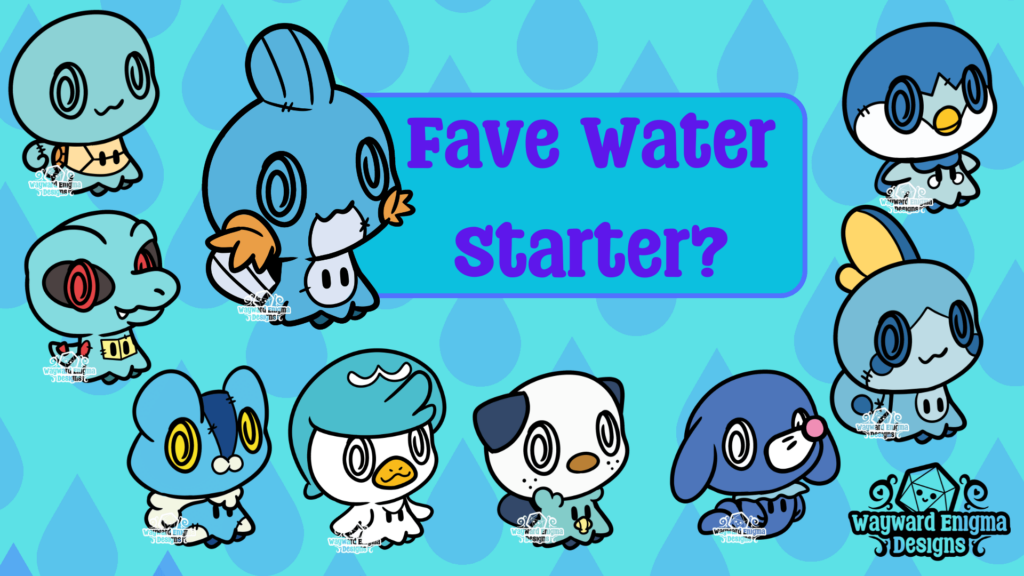 Who's Your Favorite Water Starter? (OC)