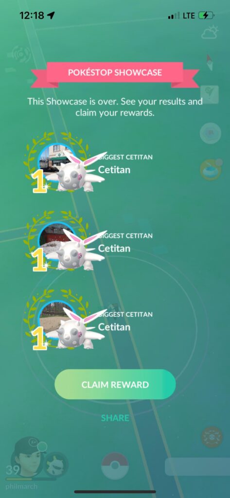 This was a first for me