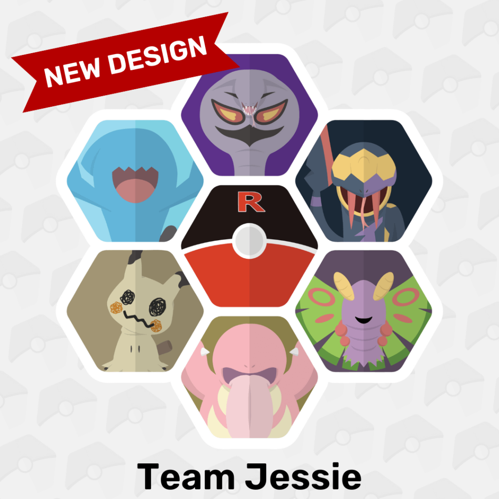 Following up on my design for James' team last week, here are Jessie's most iconic Pokémon! Which of her Pokémon is your fave? (OC)