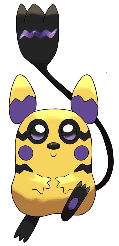 Pikaclone mon based on the a Garden Dormouse and EMFs ghost detectors