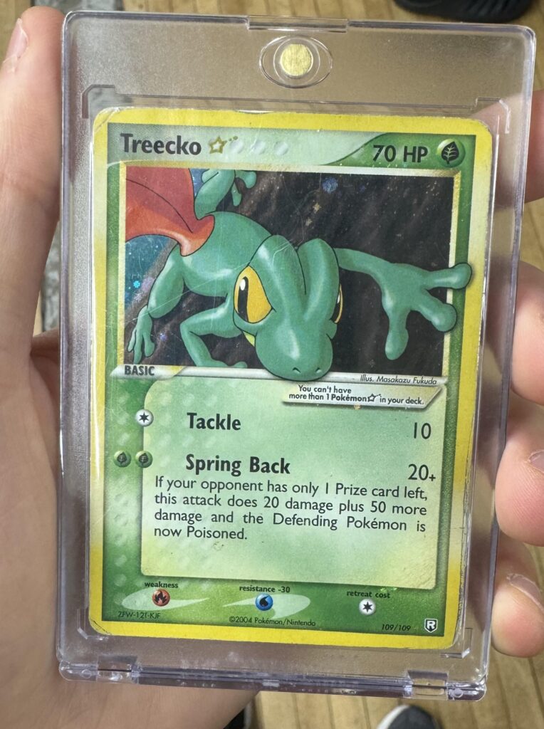 Grail card acquired! treecko gold star