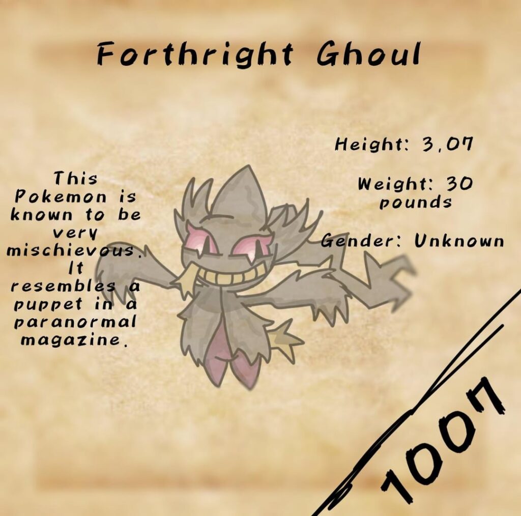Here’s some paradox forms I’ve made for Banette and Tsareena!