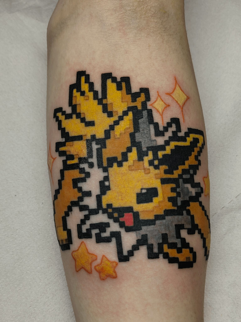 Jolteon sprite tattoo!!