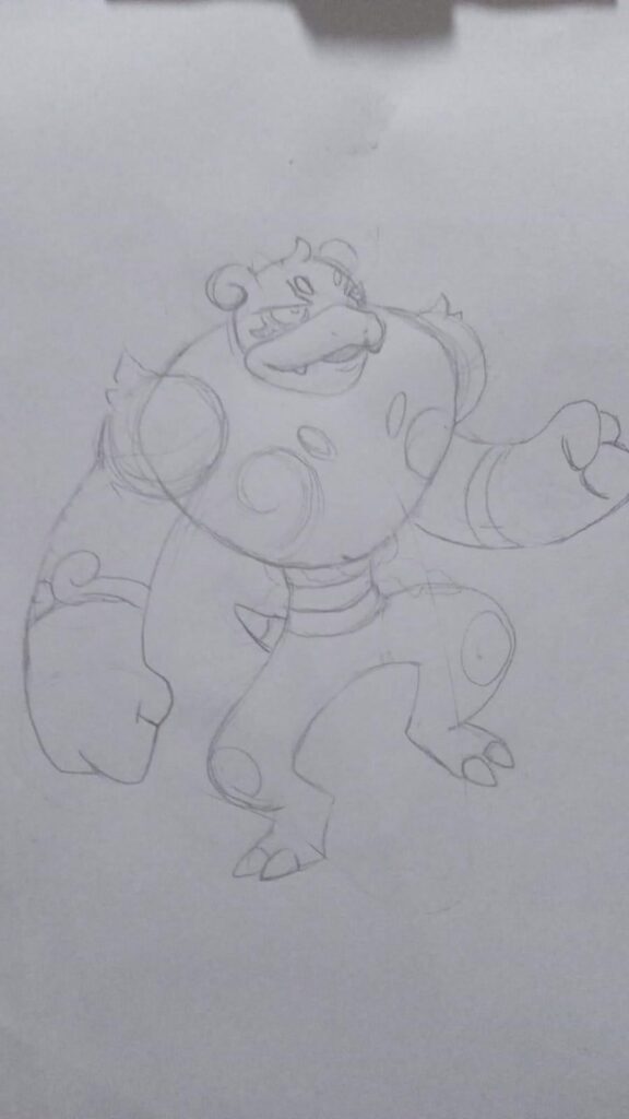 trying to create a fighting evolution for slowpoke that evolves without being bitten