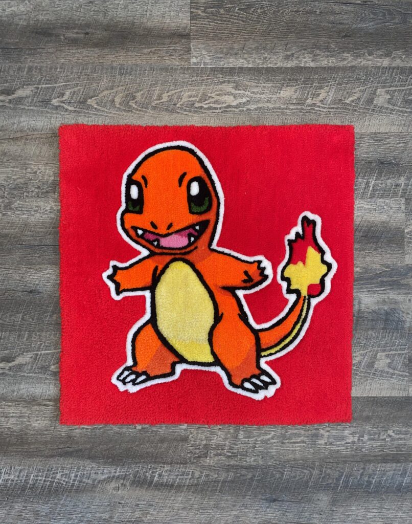 Hand made Charmander rug [OC]