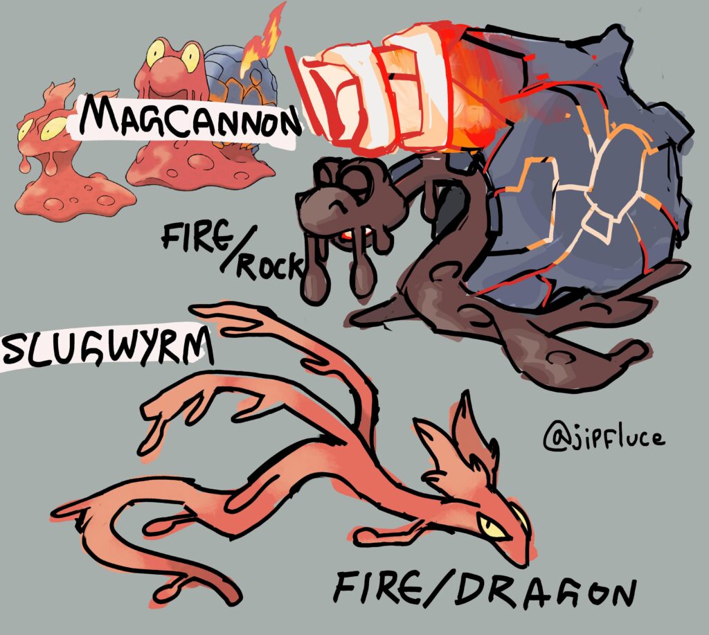 Split evolution for Magcargo