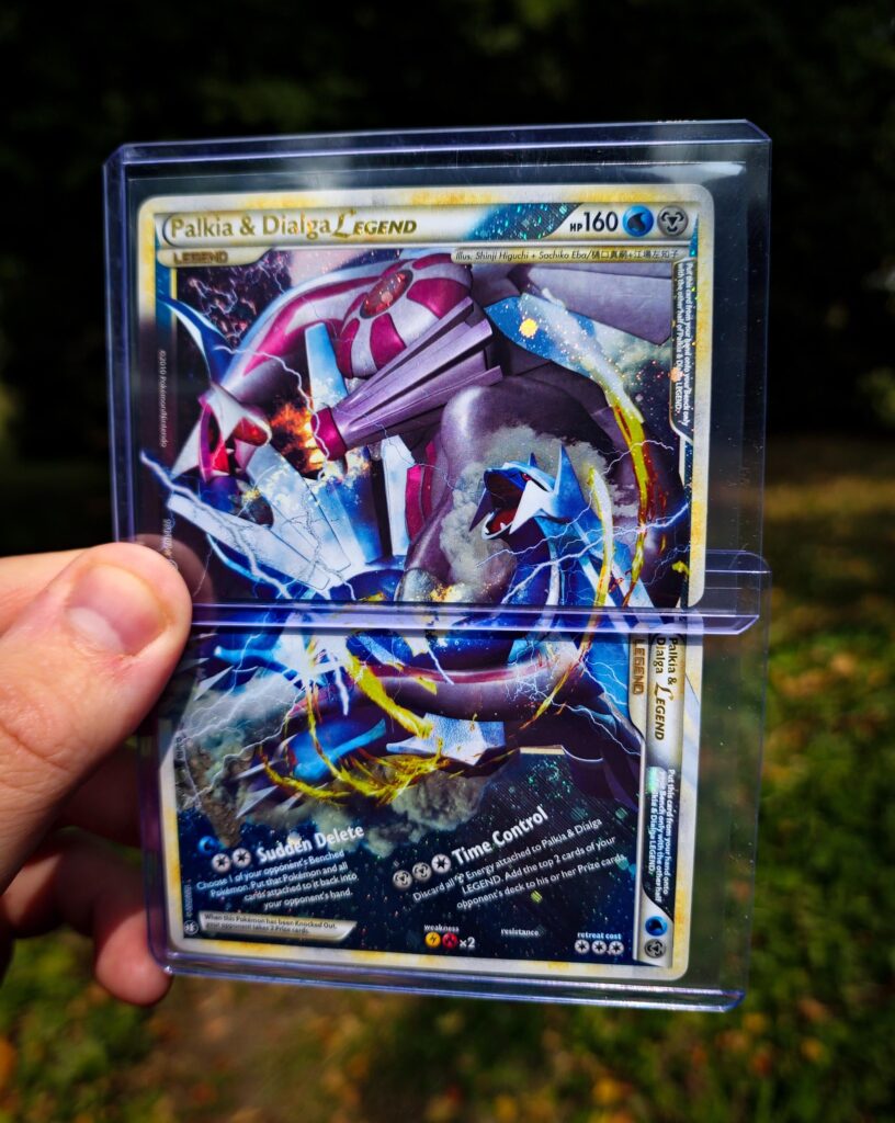 Palkia and Dialga Legend from the Triumphant set