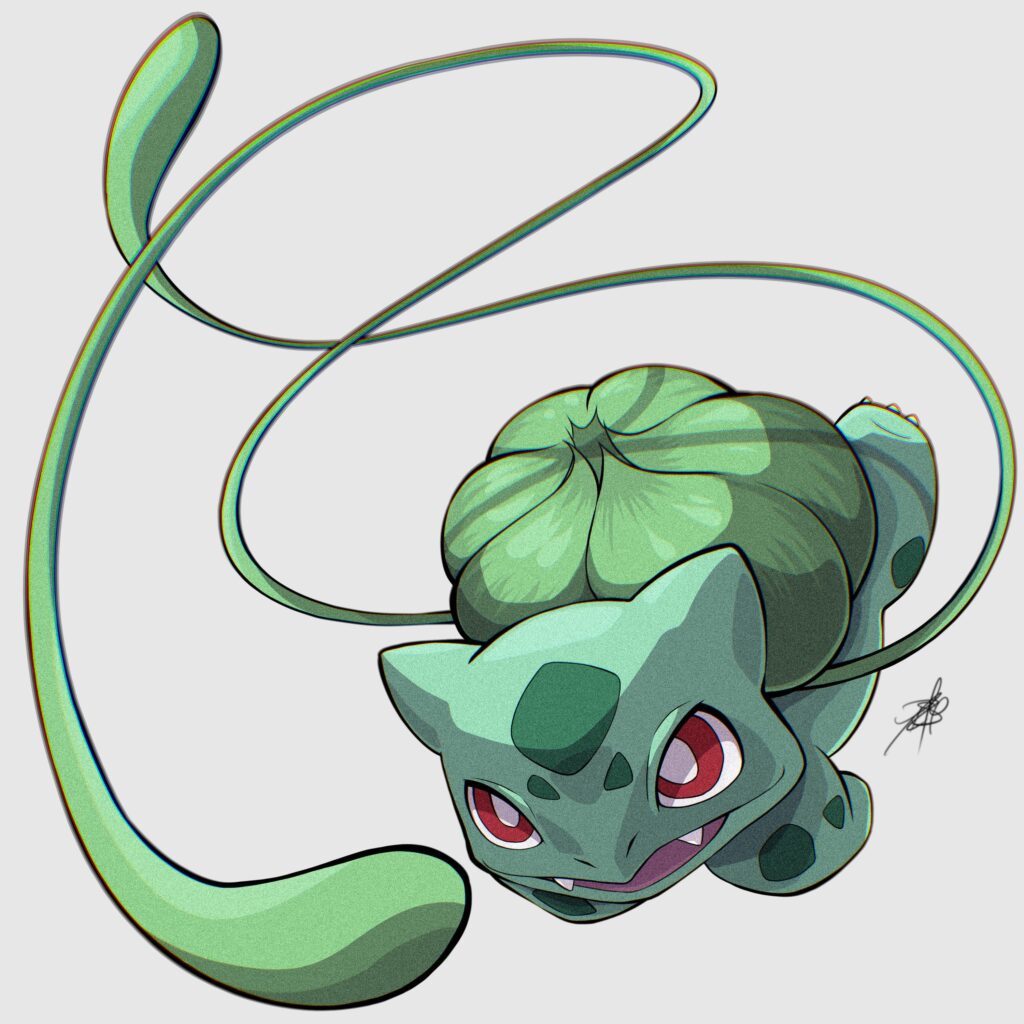 1. Bulbasaur drawing