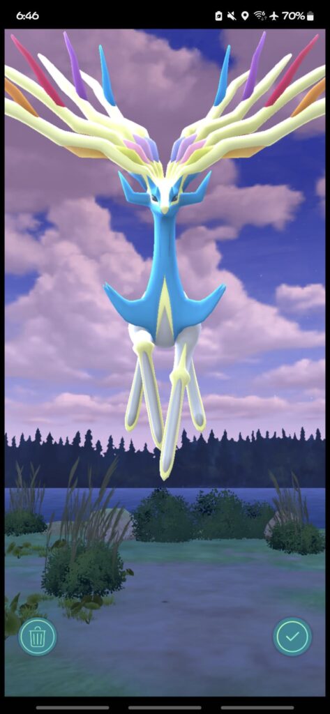 Shiny Xerneas in action