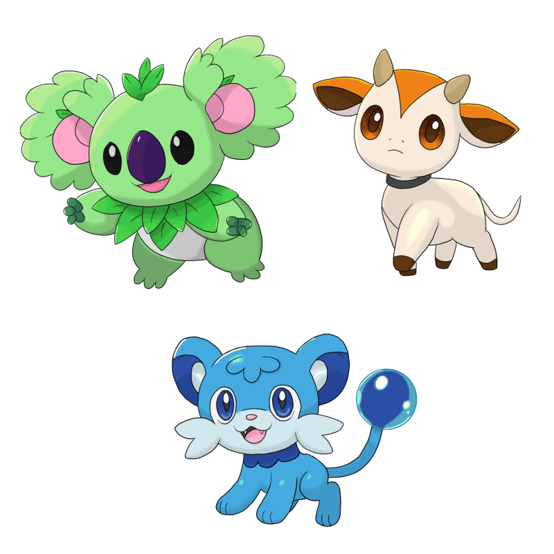 Welcome to the Benata region! Which starter Pokémon would be your choice?