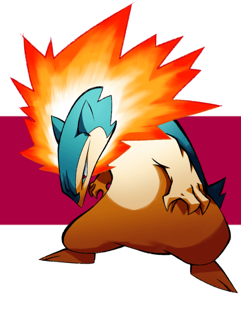 Drew the Johto starters.