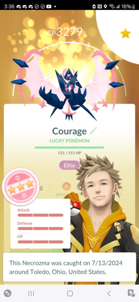 My coworker had a lucky trade a day before he switched shifts. He gave me this as a great parting gift.