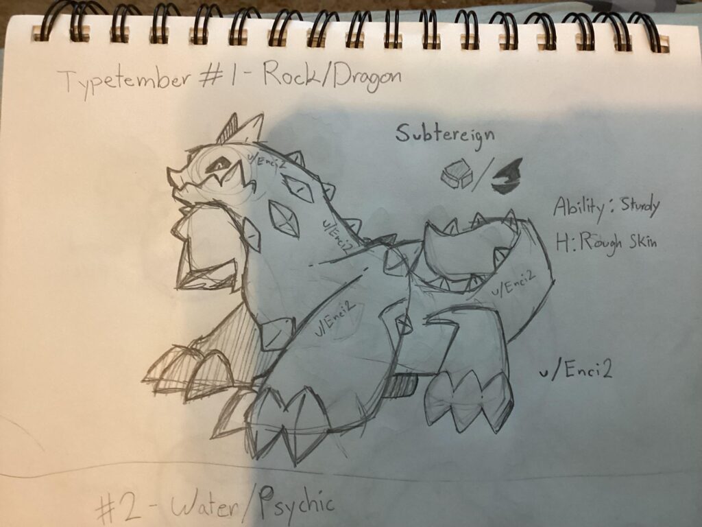 Typetember Day 1: Rock/Dragon