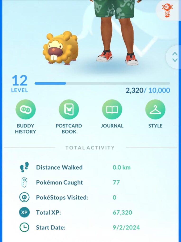 Shiny on day 1 of playing