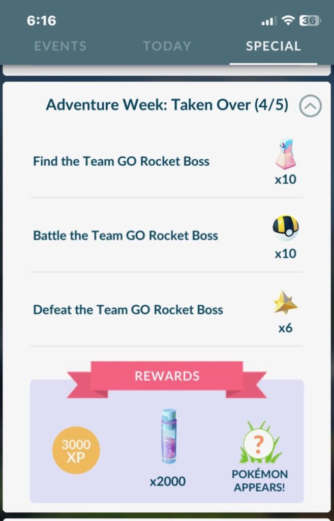 My kid is on the final Giovanni battle for “adventure week: taken over” but every time we try to battle him her game freezes. Has anyone else had this issue? We’ve tried 6 or 7 times and this happens every time