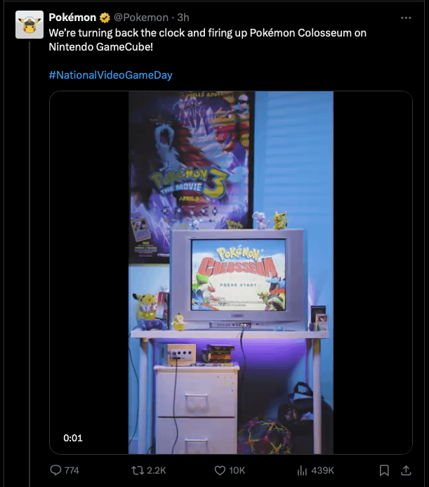 Please remain calm, but the official Twitter account of The Pokémon Company International has mentioned Pokémon Colosseum