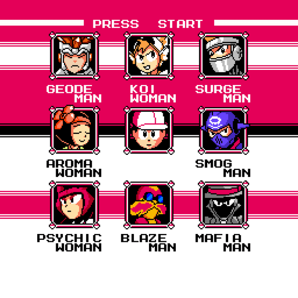 Kanto Trainers as Mega Man Robot Masters