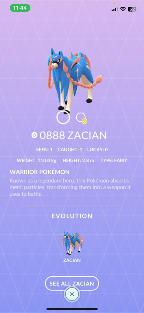 My first zacian raid!