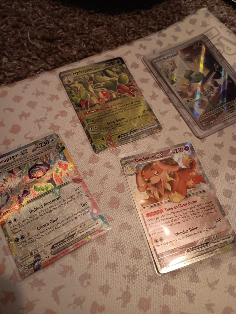 Stellar Crown from a local card shop. Top 4 pulls.