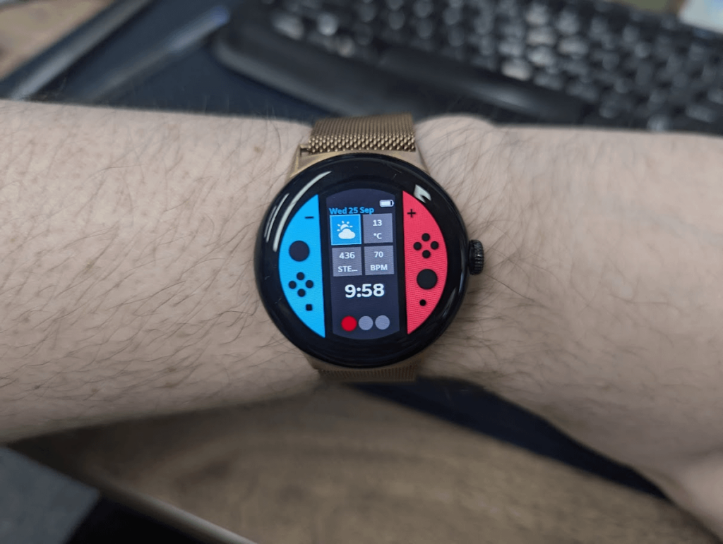 I made a Nintendo Switch watch face using facer.io!