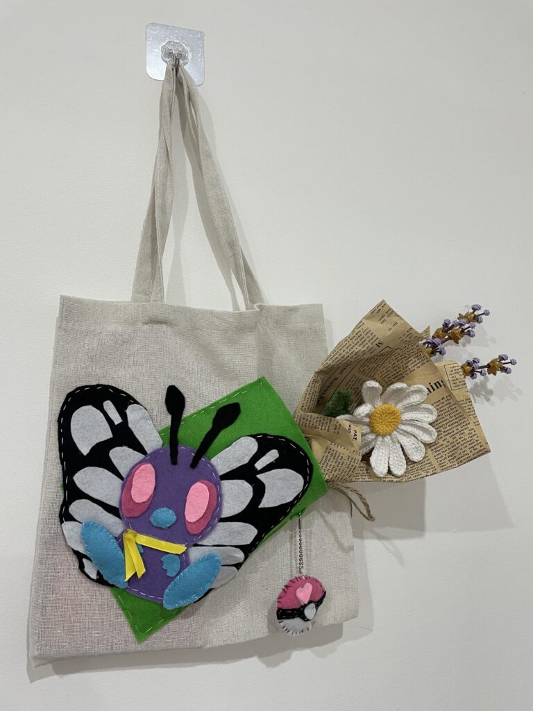 Ash’s Butterfree on a tote!! [OC]