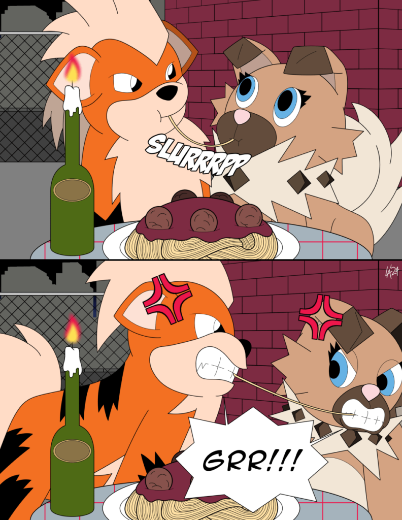 [OC] Rockruff and the Tramp.
