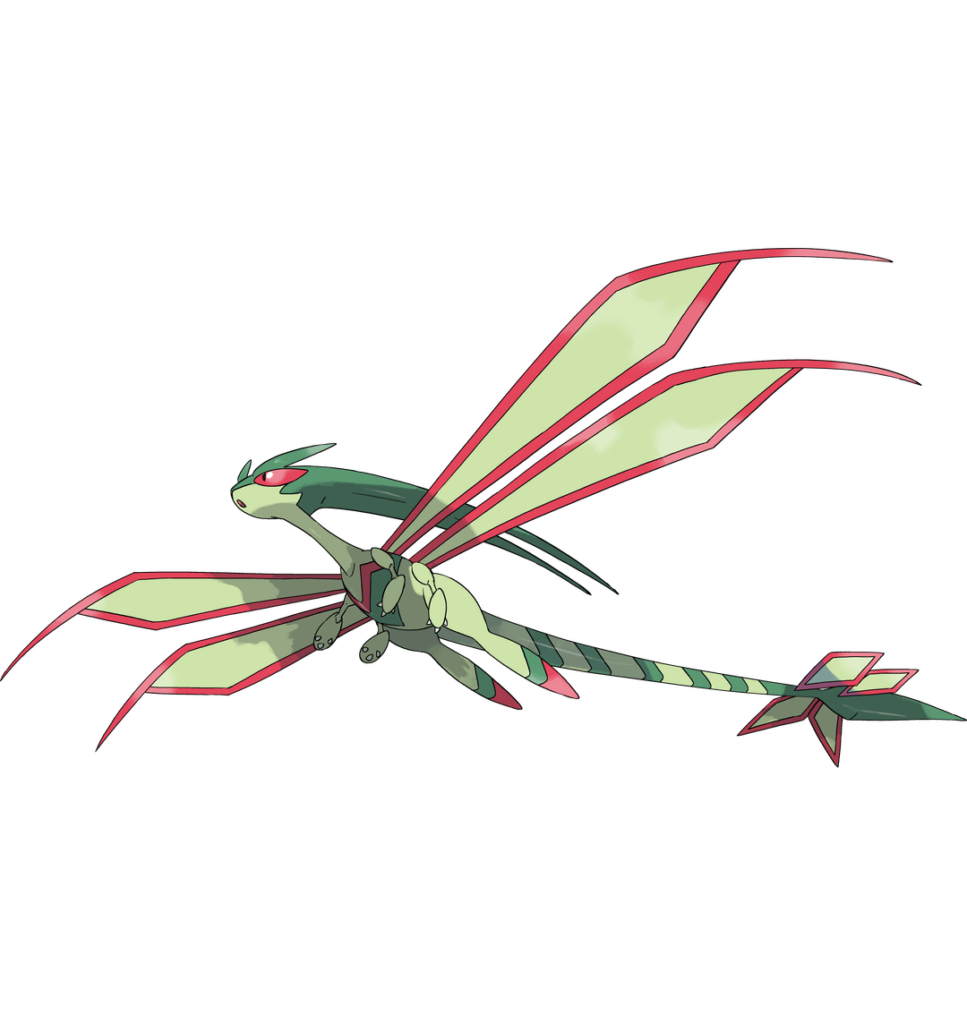 10 years later, in Alola, a new Mega Evolution has been discovered! Meet Mega Flygon, the Conductor of the Sands!