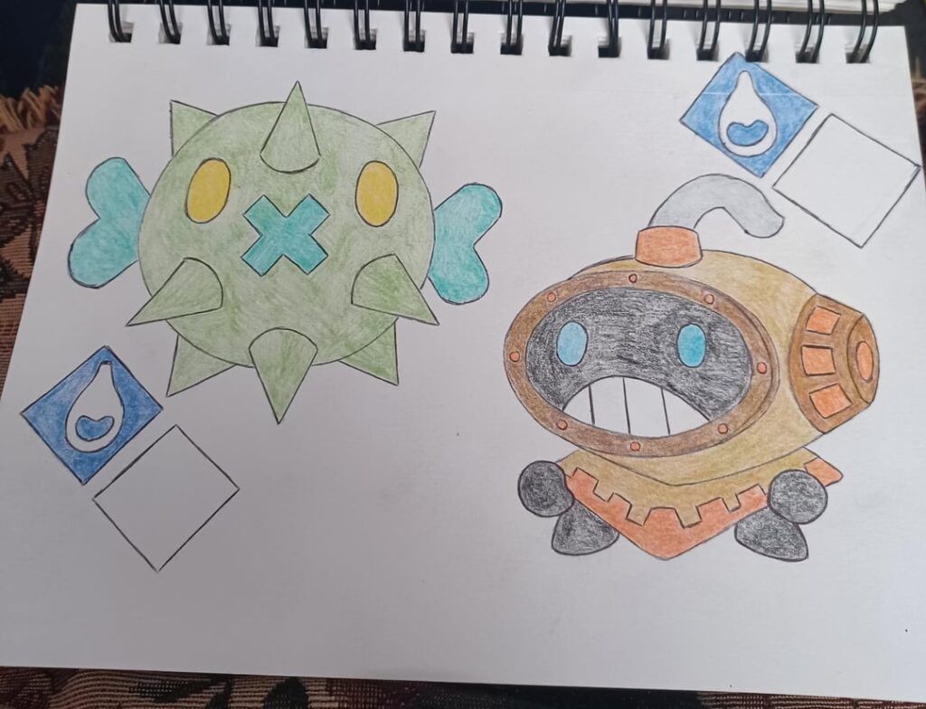 WHEBORAN SNORUNT & Convergent Drifloon,known as PUFFLOON.