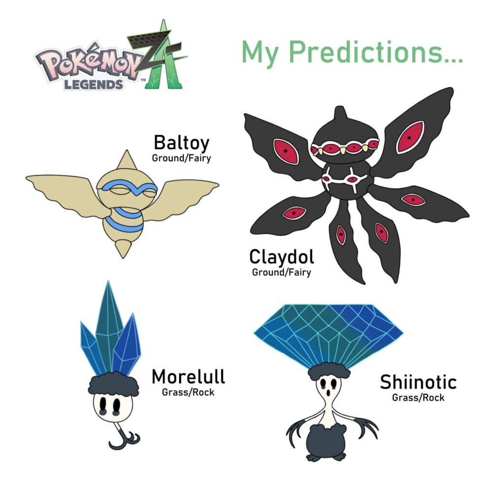 Potential Kalosian Forms for Pokémon Legends: Z-A