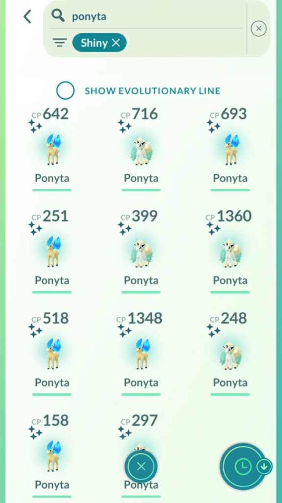 My Shiny Ponyta Collection Today! How Did Your Community Day Go?