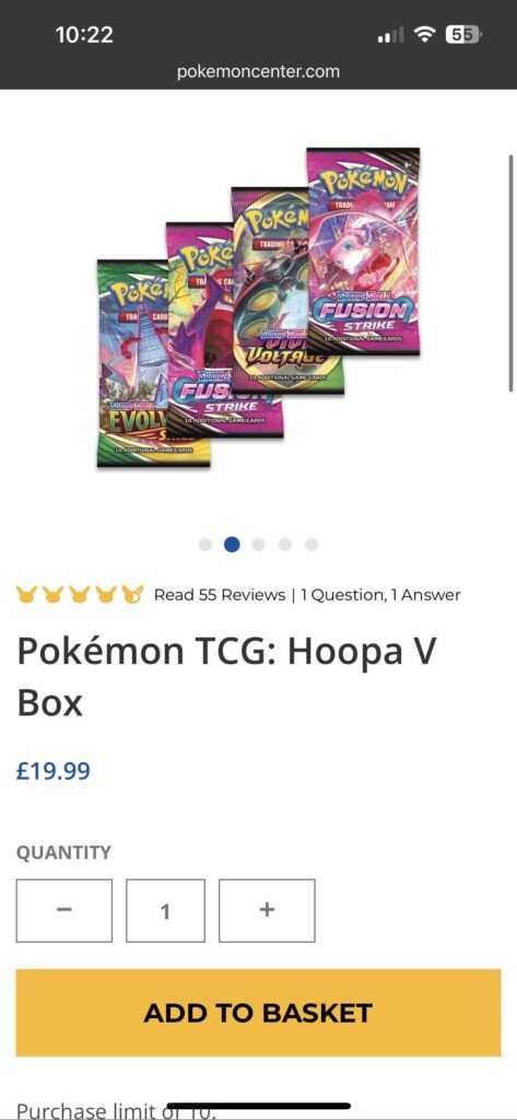 Pokémon Centre UK restock?