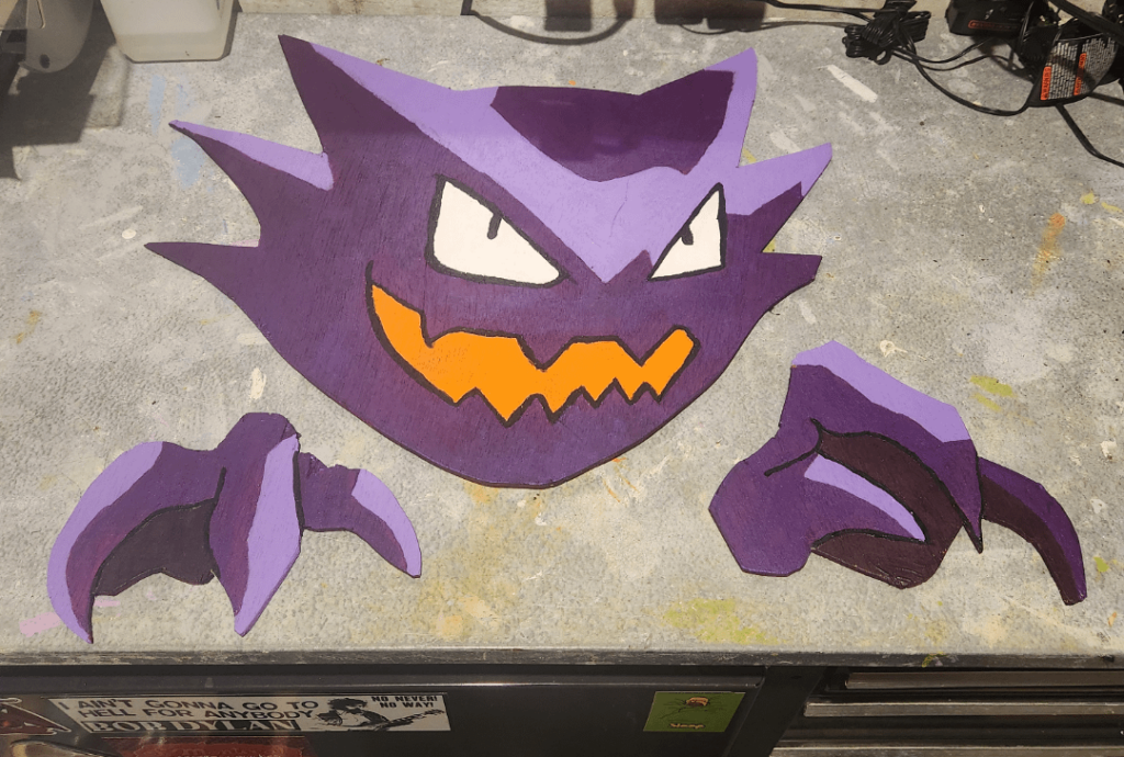 Made this Haunter wood cut for Halloween