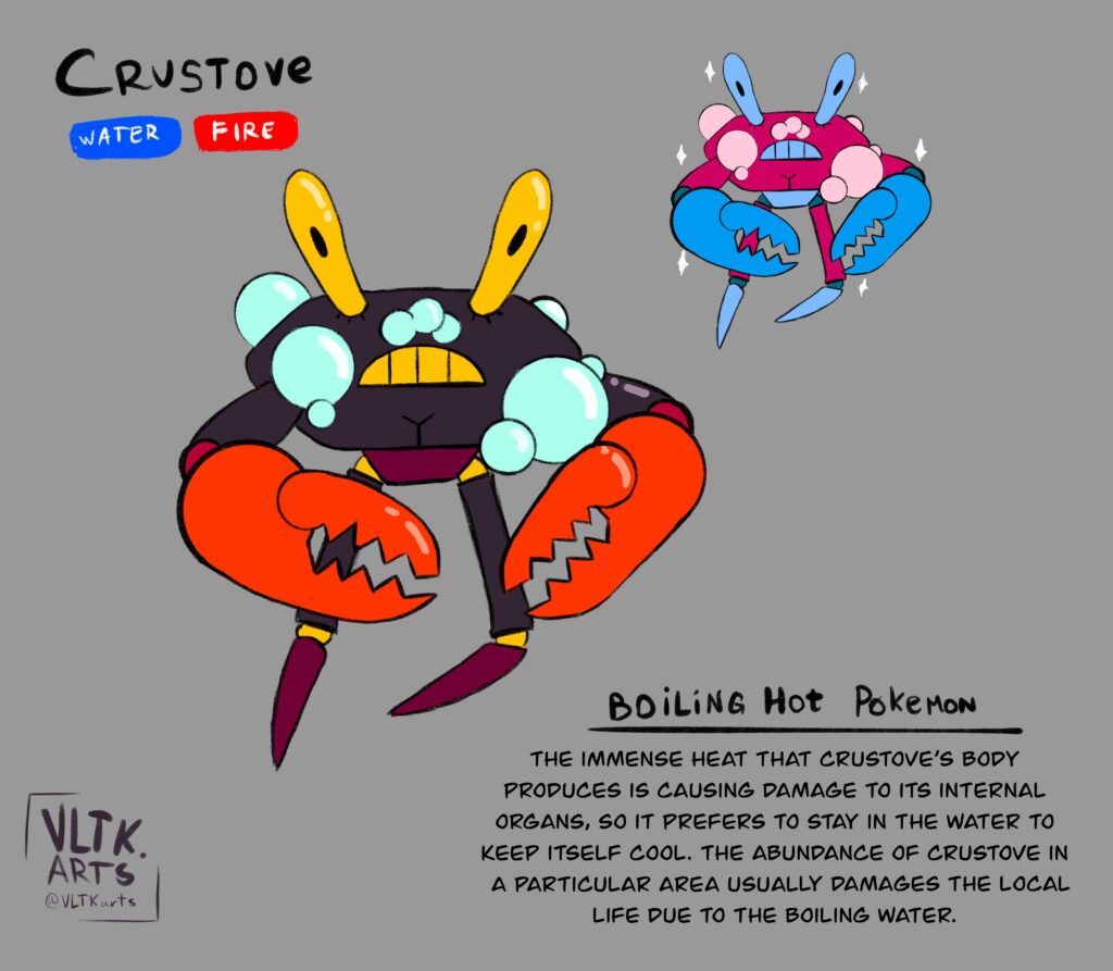 Crustove, the Boiling Hot Pokemon