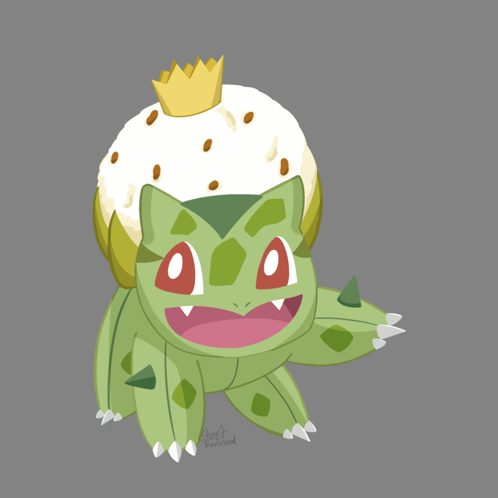 Bulbsaur, Eldegoss, Cacnea Fusion; Typing: Grass/Normal