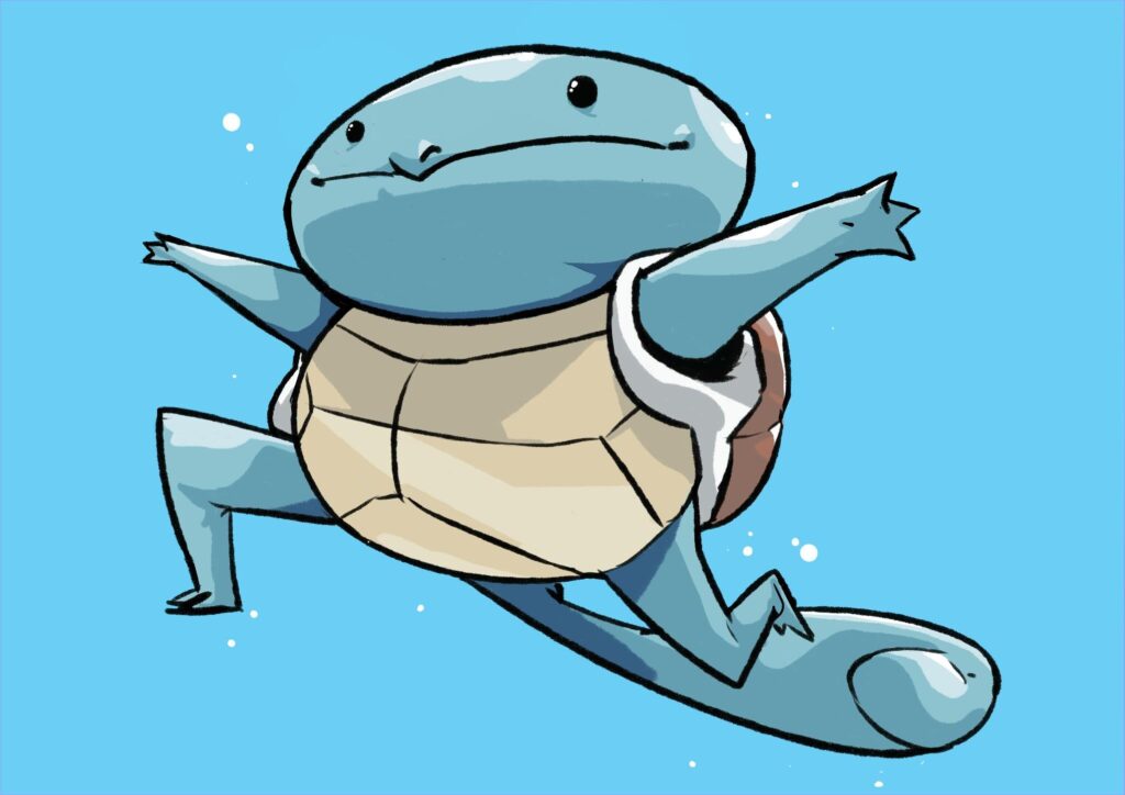 I made this Silly Running Squirtle!