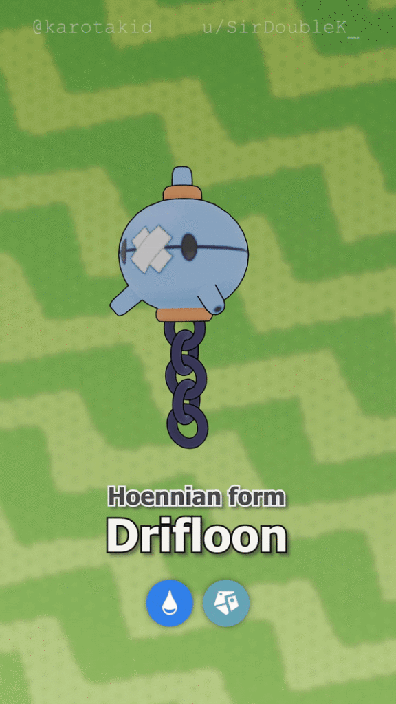 Hoennian DRIFLOON - the sea mine Pokémon